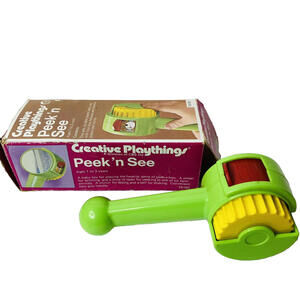 Vintage Creative Playthings PEEK N SEEK in Original BOX Rattle Baby Kids Toy